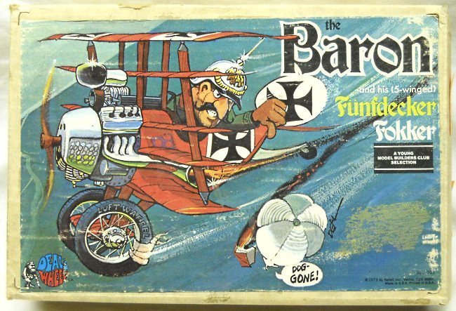 Revell The Baron And His Funfdecker Fokker Deals Wheels - Young Model Builders Club Issue, 703 plastic model kit